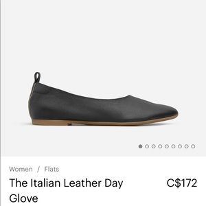 Everlane The Italian Leather Day Glove Size 7